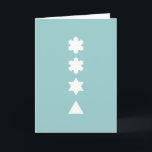 Cartão De Festividades Koch Snowflakes<br><div class="desc">The Koch snowflake is one of the earliest fractal curves to have been described. It is based on the Koch curve,  which appeared in a 1904 paper by the Swedish mathematician Helge von Koch.</div>