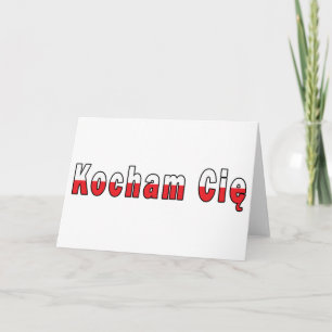 Cartão De Festividades Kocham Cie - Eu Te Amo