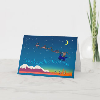 Cartão De Festividades Kokopelli Natal