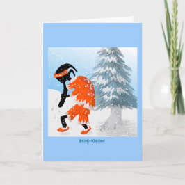 Cartão De Festividades Kokopelli Santa Claus Card