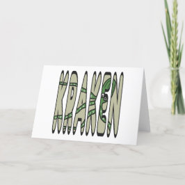 Cartão De Festividades Kraken