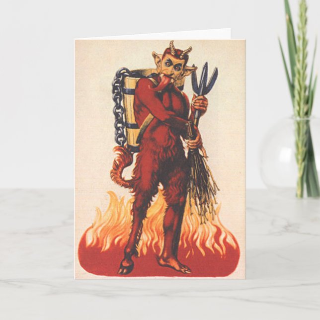 Cartão De Festividades Krampus (Frente)
