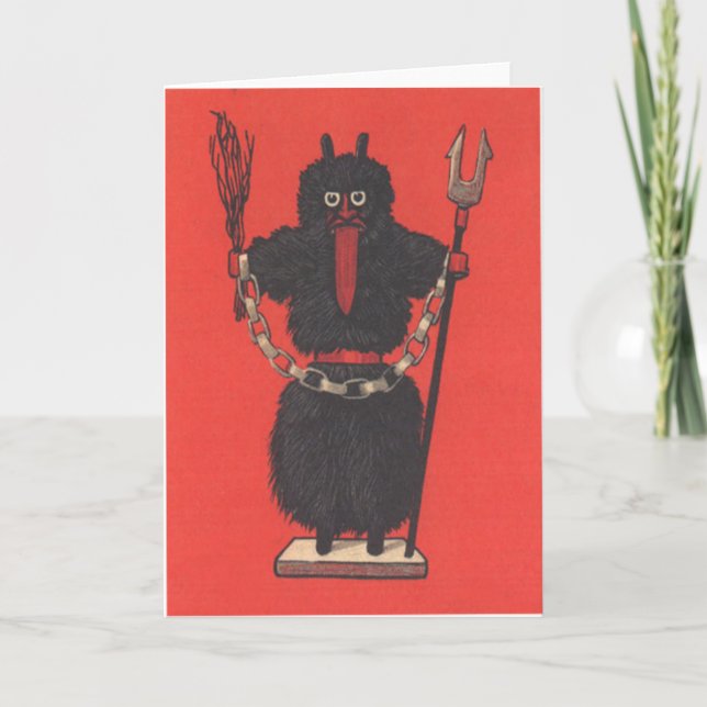 Cartão De Festividades Krampus (Frente)