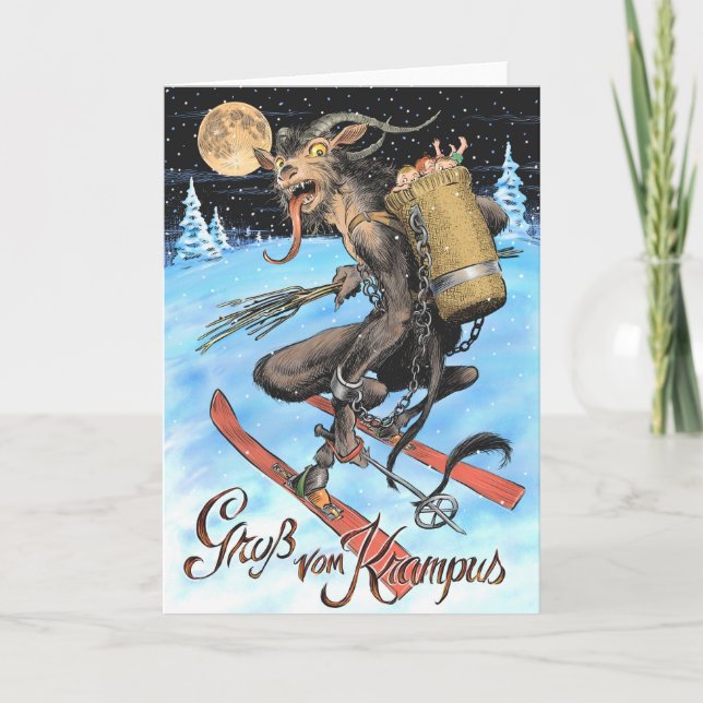 Cartão De Festividades Krampus 2017 Greeting Card (Frente)