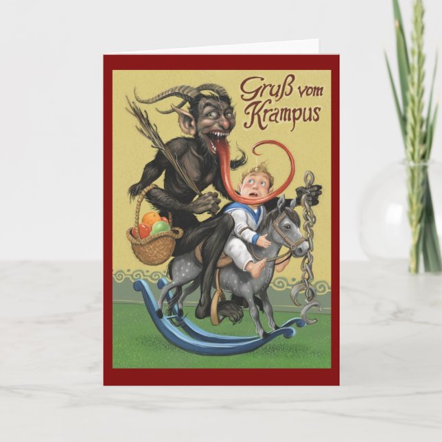 Cartão De Festividades Krampus Card (Frente)