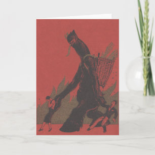 Cartão De Festividades Krampus Castigando Adultos Maus
