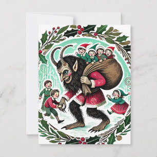 Cartão De Festividades Krampus Christmas