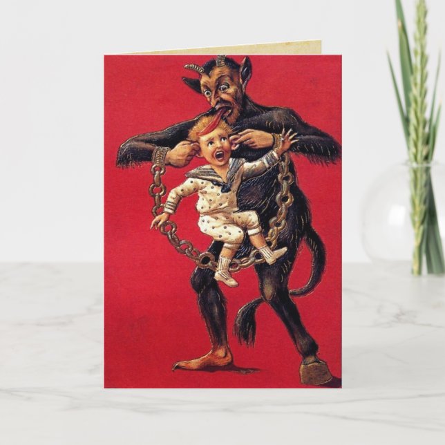 Cartão De Festividades Krampus Christmas Cards (Frente)