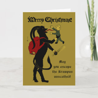 Cartão De Festividades Krampus / Christmas horror card