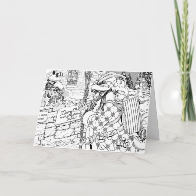 Cartão De Festividades Krampus is coming (Frente)