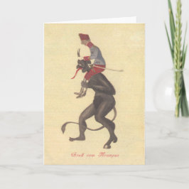 Cartão De Festividades Krampus Kidnapping Adulto