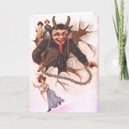 Cartão De Festividades Krampus Kidnapping Women