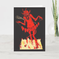 Krampus Little Devil Heart On A String