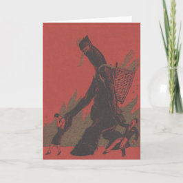 Cartão De Festividades Krampus Punindo Adultos Maus