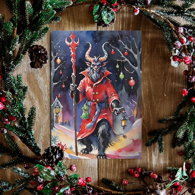 Cartão De Festividades Krampus Winter Solstice Yule (Criador carregado)