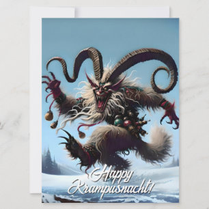 Cartão De Festividades Krampusnacht Feliz e Divertido