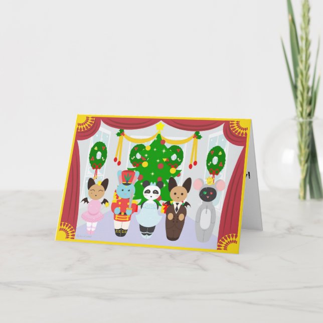 Cartão De Festividades Kuddle Krew Nutcracker Suite (Frente)