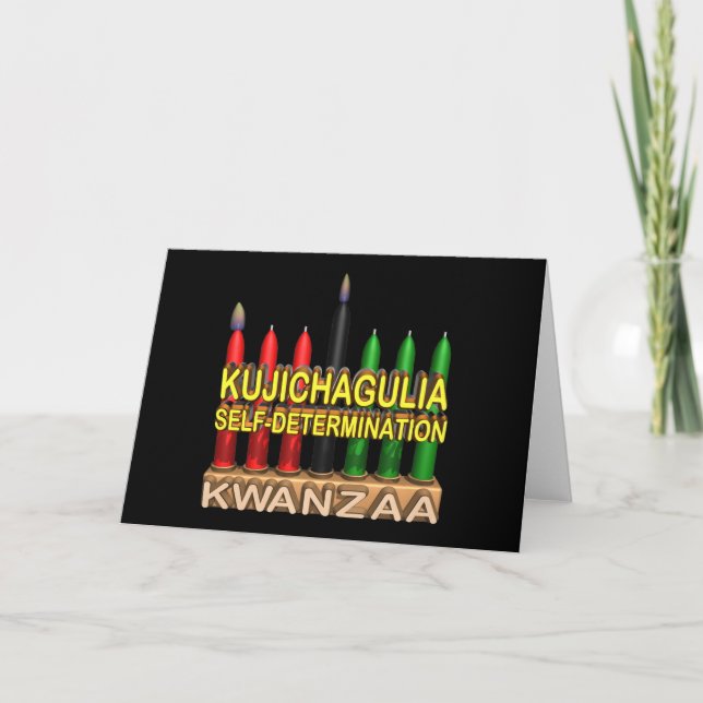 Cartão De Festividades Kujichagulia (Frente)