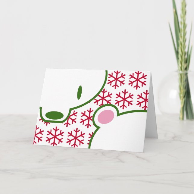 Cartão De Festividades Kuma-chan Holiday (Frente)