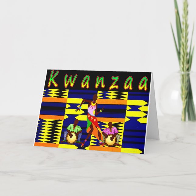 Cartão De Festividades Kwanzaa (Frente)
