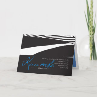 Cartão De Festividades Kwanzaa Card Kuumba