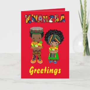 Cartão De Festividades Kwanzaa Saudações