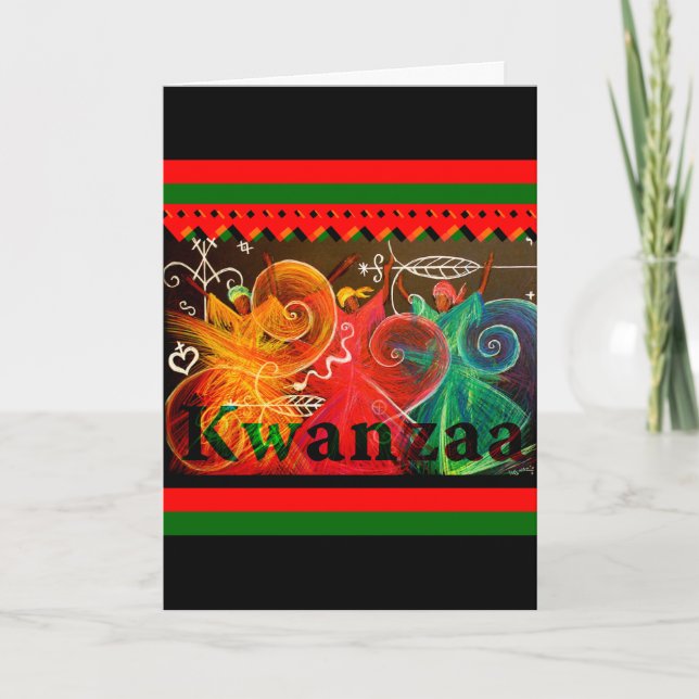 Cartão De Festividades Kwanzaa - Umoja! Greetings (Frente)