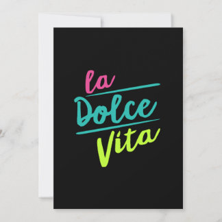 Cartão De Festividades La Dolce Vita