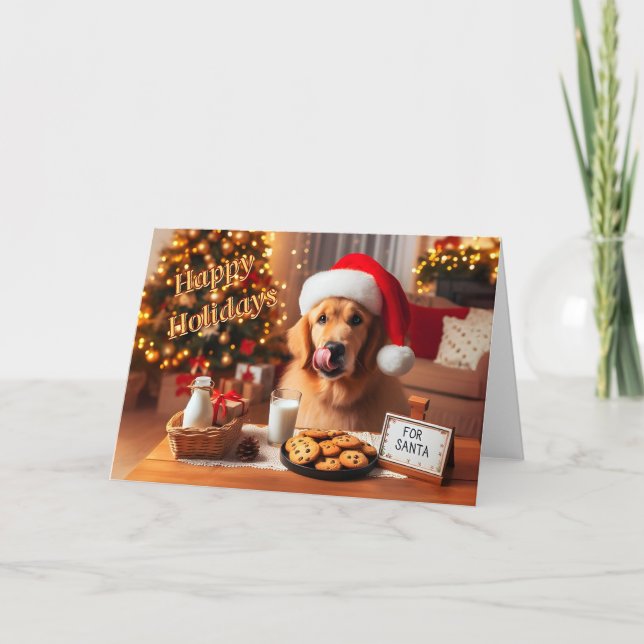 Cartão De Festividades Lábios de Licenciamento de ouro para Biscoito de N (Frente)