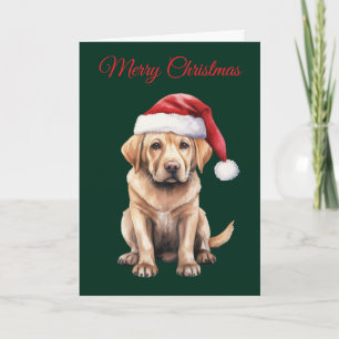 Cartão De Festividades Labrador de Natal