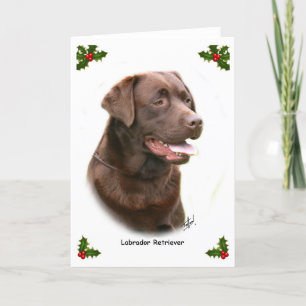 Cartão De Festividades Labrador Retriever 9Y243D-004a