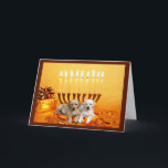 Cartão De Festividades Labrador Retriever Chanukah Card Menorah<br><div class="desc">Lembrar a família e os amigos durante a temporada de Chanukah é uma maneira maravilhosa de manter contato com as pessoas que você ama e se importa. Criei com amor e cuidado estes cartões Chanukah para cães e tenho a certeza de que qualquer pessoa que ame cães ficará encantada em...</div>