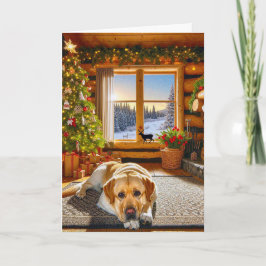 Cartão De Festividades Labrador Retriever Holiday Card