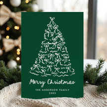 Laços Caprichosos da Árvore de Natal Verde Não-Fot
