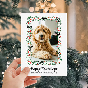 Cartão De Festividades Laços Caprichosos   Feliz Natalzinho do Cachorro