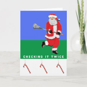Cartão De Festividades Lacrosse Christmas
