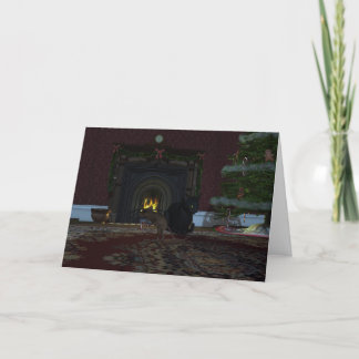 Cartão De Festividades Ladrão de Natal