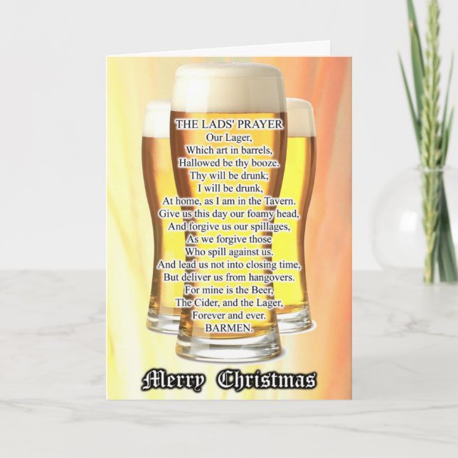 Cartão De Festividades Lad's Christmas (Frente)