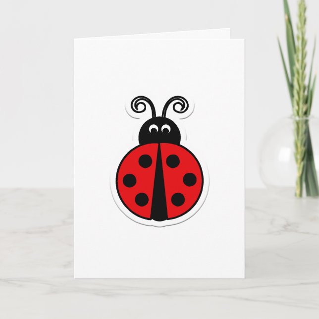 Cartão De Festividades Ladybug Valentine (Frente)