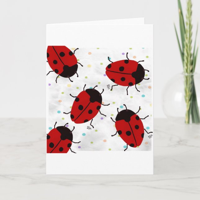 CARTÃO DE FESTIVIDADES LADYBUGS (Frente)