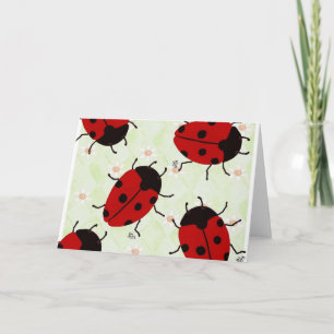 CARTÃO DE FESTIVIDADES LADYBUGS