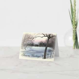 Cartão De Festividades Lagoa congelada