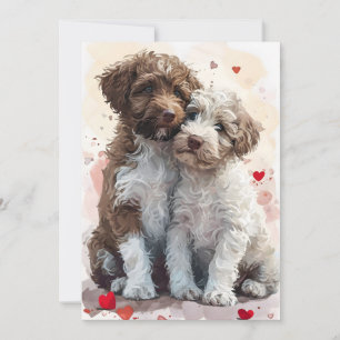 Cartão De Festividades Lagotto Romagnolo dia dos namorados