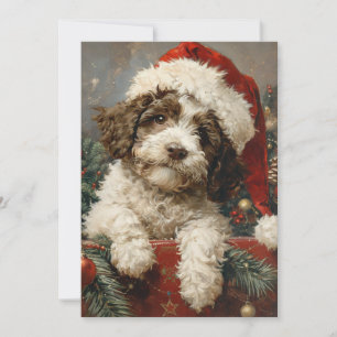 Cartão De Festividades Lagotto Romagnolo Natal