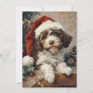 Cartão De Festividades Lagotto Romagnolo Natal