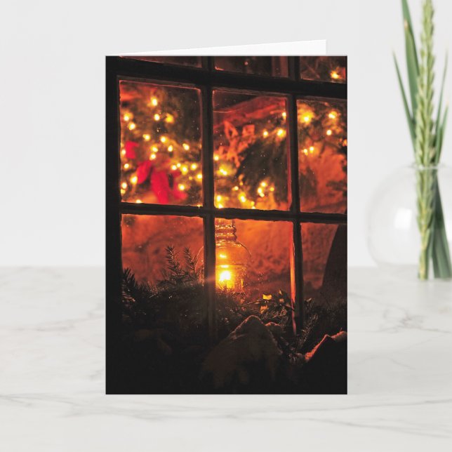 Cartão De Festividades Lantern at Night (Frente)