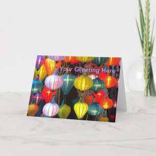 Cartão De Festividades Lanterna Festival Hoi An Vietnam
