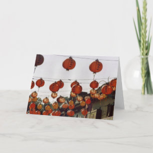 Cartão De Festividades Lanternas de papel