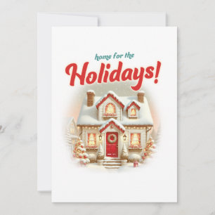 Cartão De Festividades Lar para as Festas