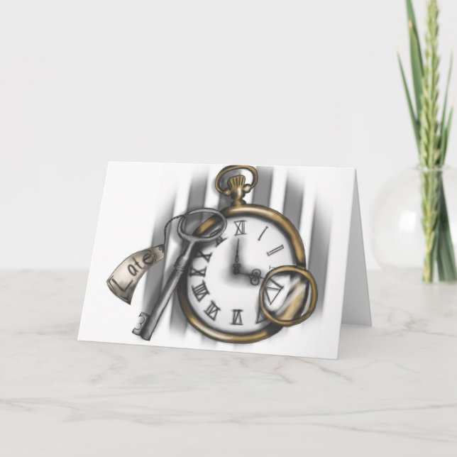 Cartão De Festividades LateClock - Alice Card (Frente)